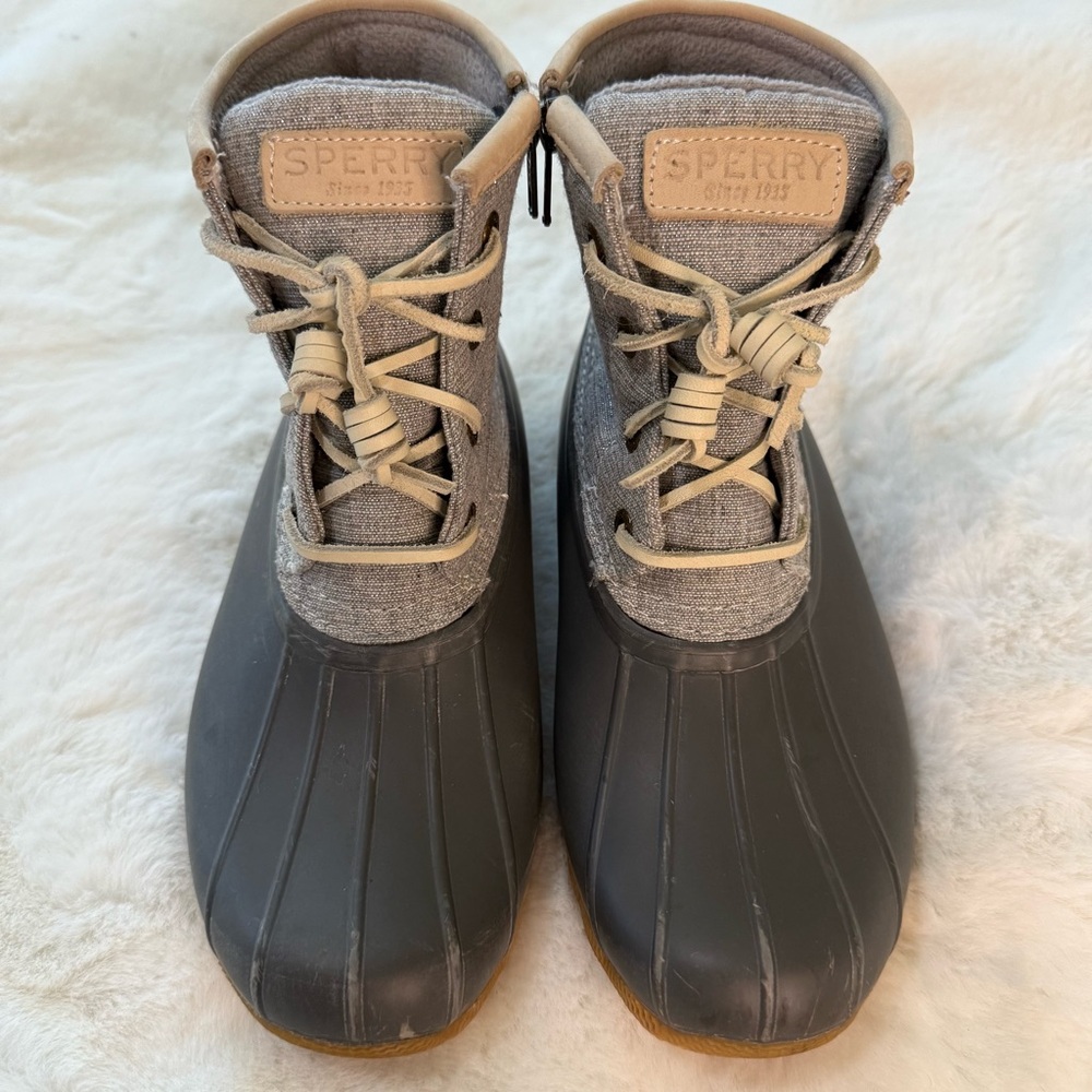 Sperry Women's Gray Rubber Boots